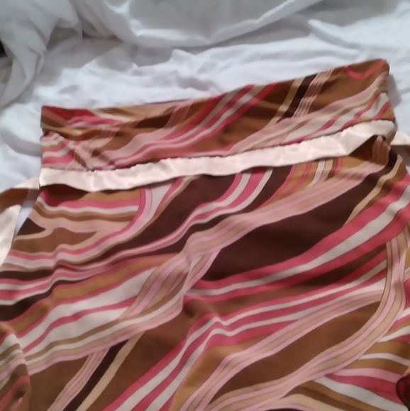 (181) Jessa & Lisa multicolor. Strapless Top - Picture 1 of 8